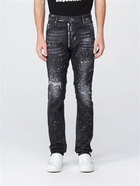 klassische schwarze herren jeans von versace|Herren.